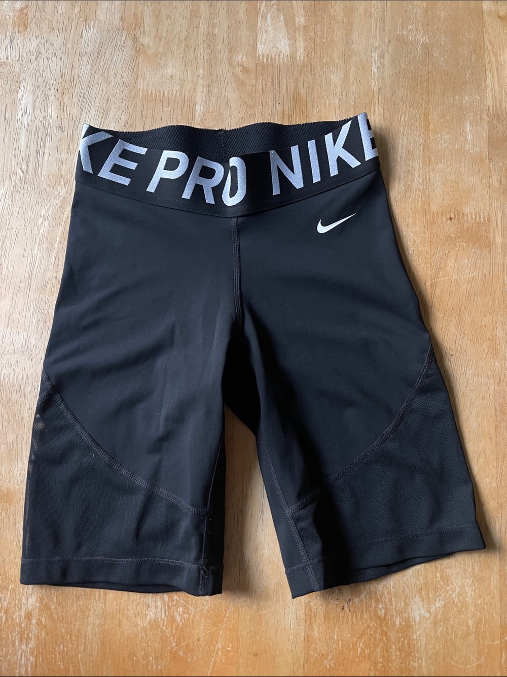 Nike Black Pro Women's Bike Shorts with Branded Waistband